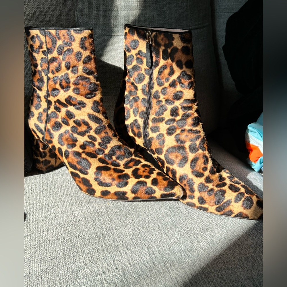 J. Crew Sadie boots in Leopard Calf Hair - Picture 2 of 8